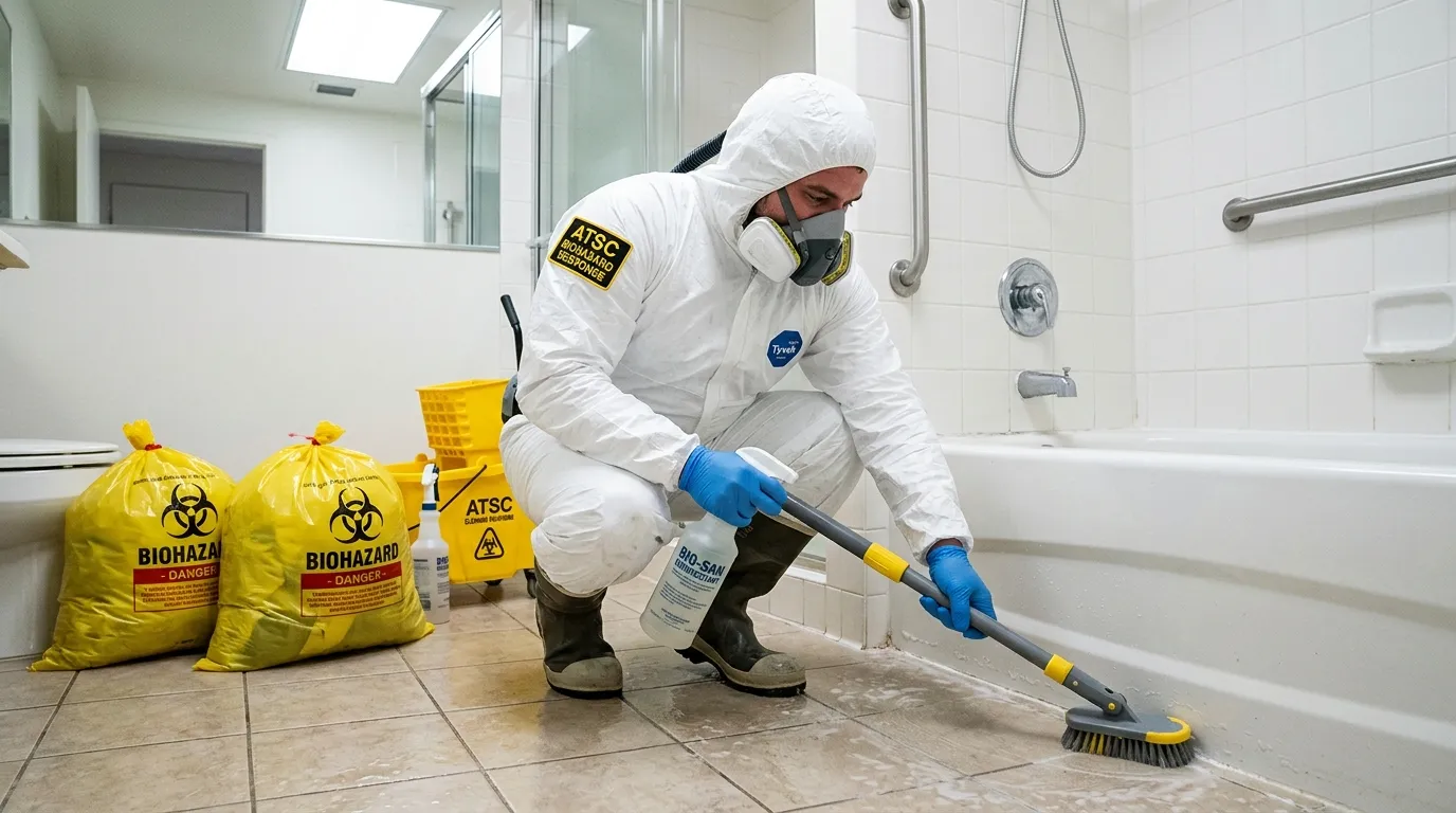 Decontamination equipment deployed for Blood Cleanup in Chestnut Hill